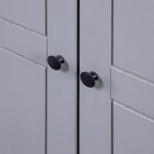 Maison Madeleine -  3Door Wardrobe Grey 118x50x171.5 cm Pine Panama Range